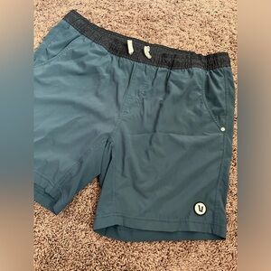 Mens Vuori Casual Shorts Beach Size 36 Blue Colorway